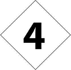 ACCUFORMNMC Accuformnmc DCN44 Hazardous Material Label No. 4 5in