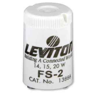 Leviton 13886 Starter Lamp Fluor 120VAC 20 to 50W