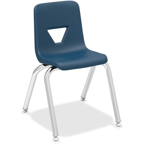 LORELL Lorell LLR99884 Stacking Student Chair Navy 14 in