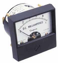 SIMPSON ELECTRIC Simpson Electric 02940 Dc Ammeter Panel Meter 200A
