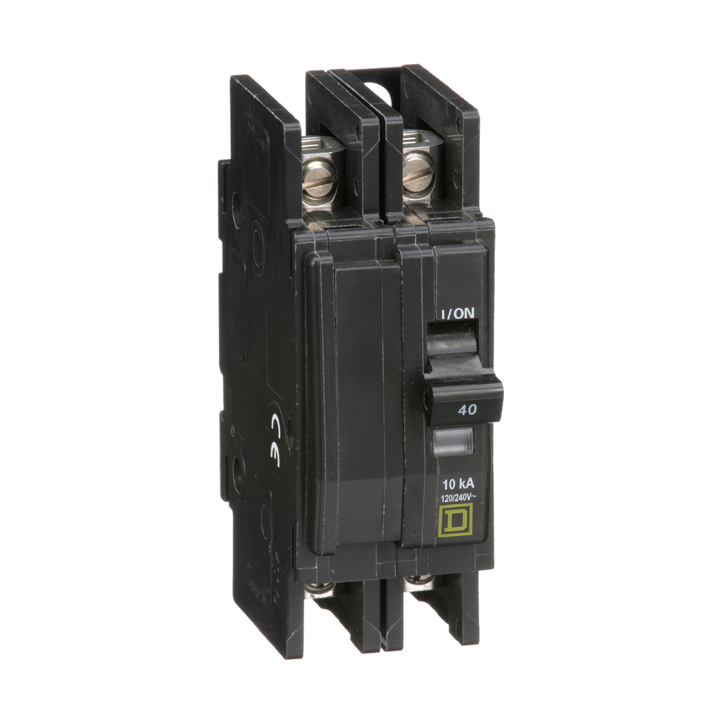 Square D QOU240 Miniature Circuit Breaker 40 Amp 120/240 Volt