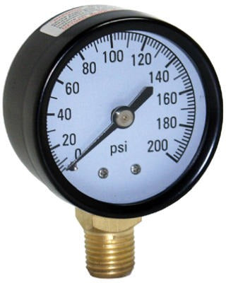 ASHLAND Ashland Water Group M1002-4L Pressure Gauge 100 Psi