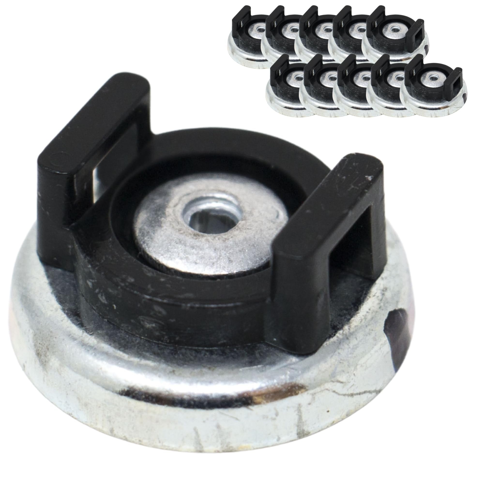 RACK-A-TIERS Rack-A-Tiers RMW026BK Winnie Mags Magnetic Cable Tie Mount 26 lb (10 Pack)