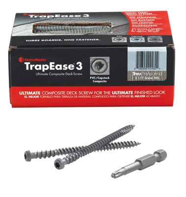FASTENMASTER Omg Inc FMTR3-212-75ENBD Trapease 3 Decking Screw 75pc