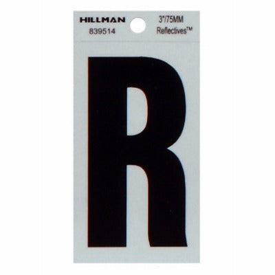 HILLMAN Hillman Fasteners 839514 Adhesive Letter R 3 Inches 6 Pack