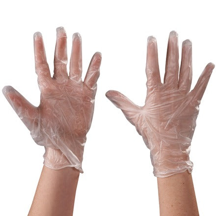 BSC PREFERRED Bsc Preferred GLV2043M Vinyl Gloves Clear 5 Mil 100 Count