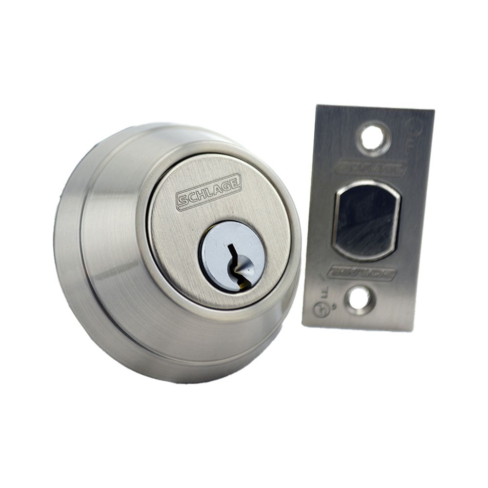 SCHLAGE Schlage Commercial B662P619 Double Cylinder Deadbolt Satin Nickel