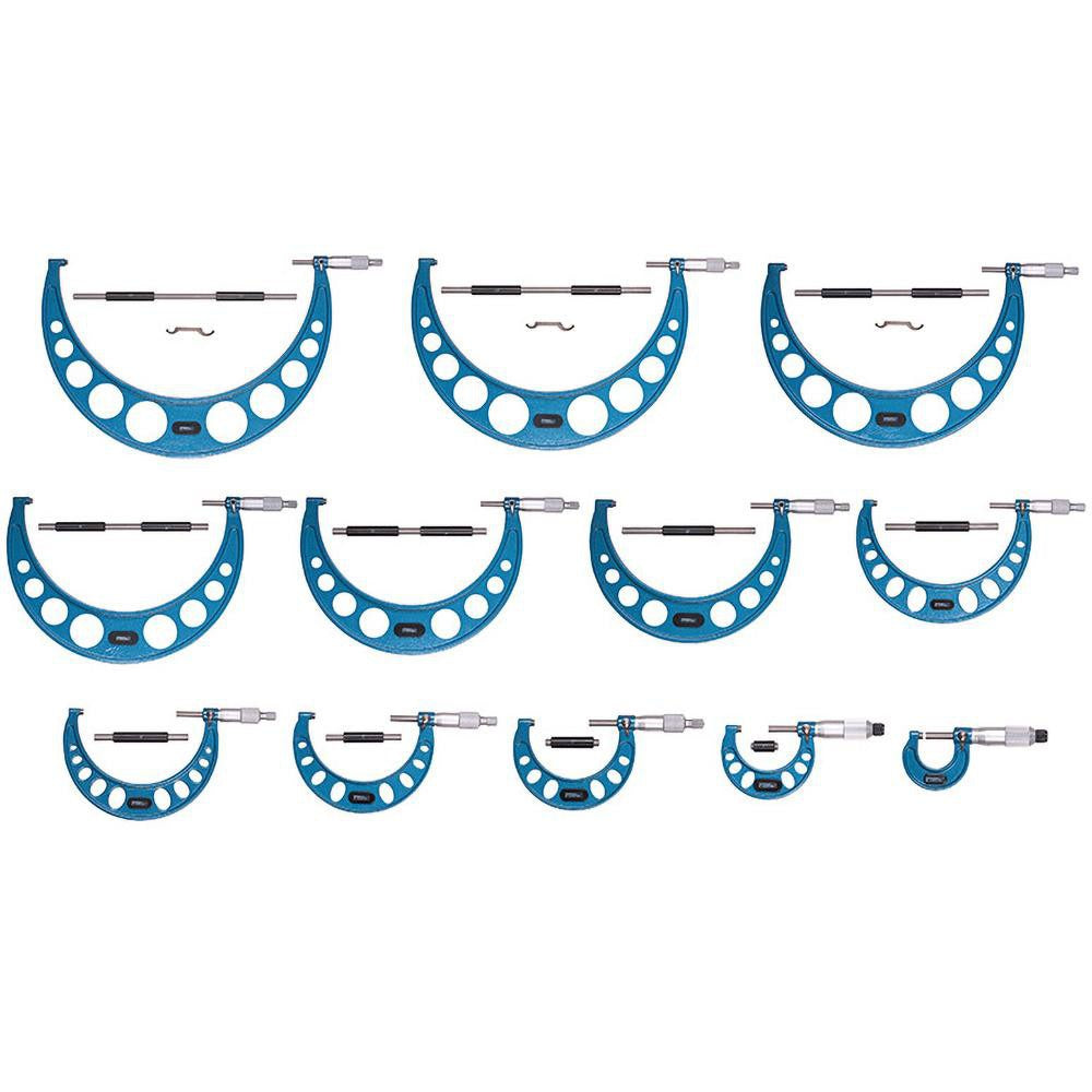 FOWLER Fowler 52-215-012-1 Outside Micrometer Set 0-12 in 12 Pc