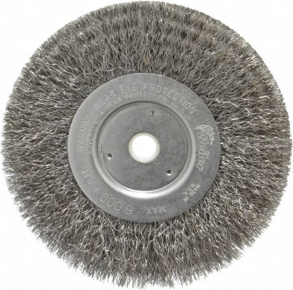 WEILER Weiler 93615 6 Inch Crimped Carbon Steel Wheel Brush