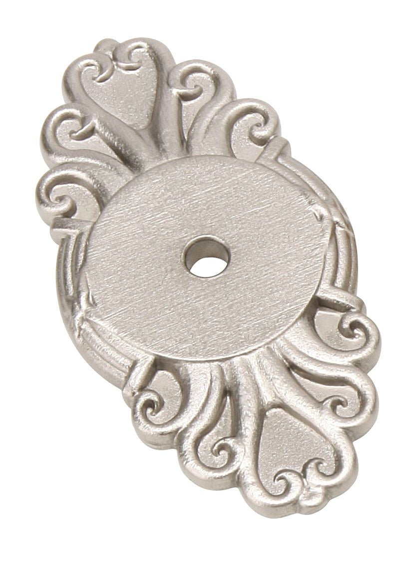 EMTEK Emtek 86293US15 Ribbon Reed Cabinet Knob Backplate Satin Nickel