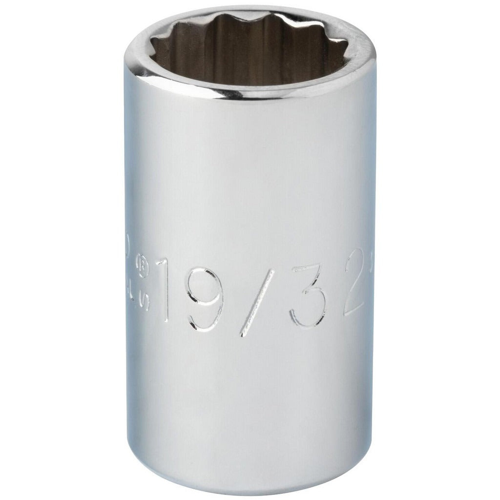 PROTO Proto J5419 Hand Socket 19/32 Inch 12-point 1/2 Drive