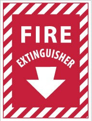 ACCUFORMNMC Accuformnmc FXPS4P Fire Extinguisher Vinyl Sign