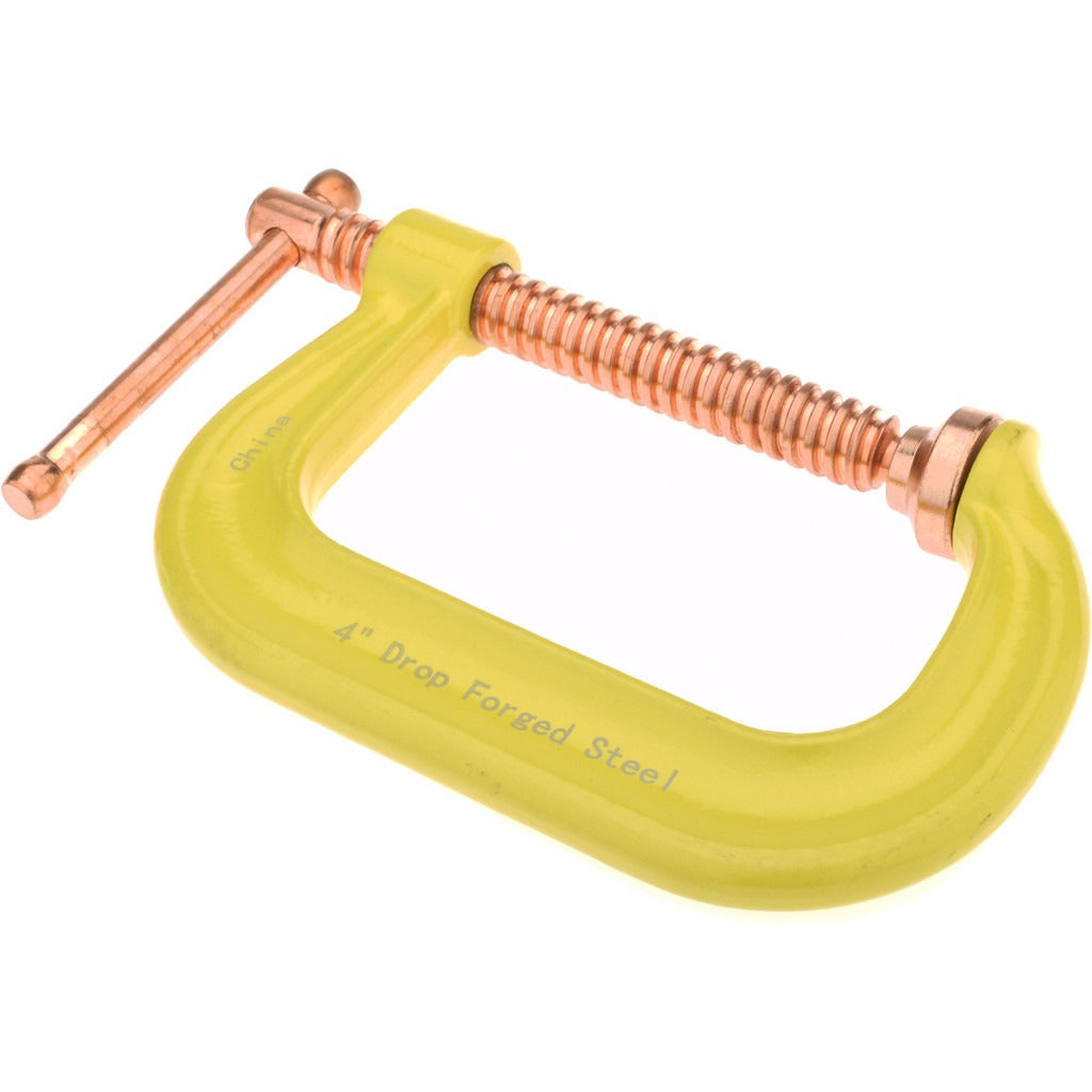 GIBRALTAR Gibraltar CCM00396-2-YEL C-clamp 4 in Deep Throat Forged Steel