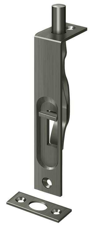 DELTANA Deltana 4FBS15A Heavy Duty Flush Bolt Antique Nickel