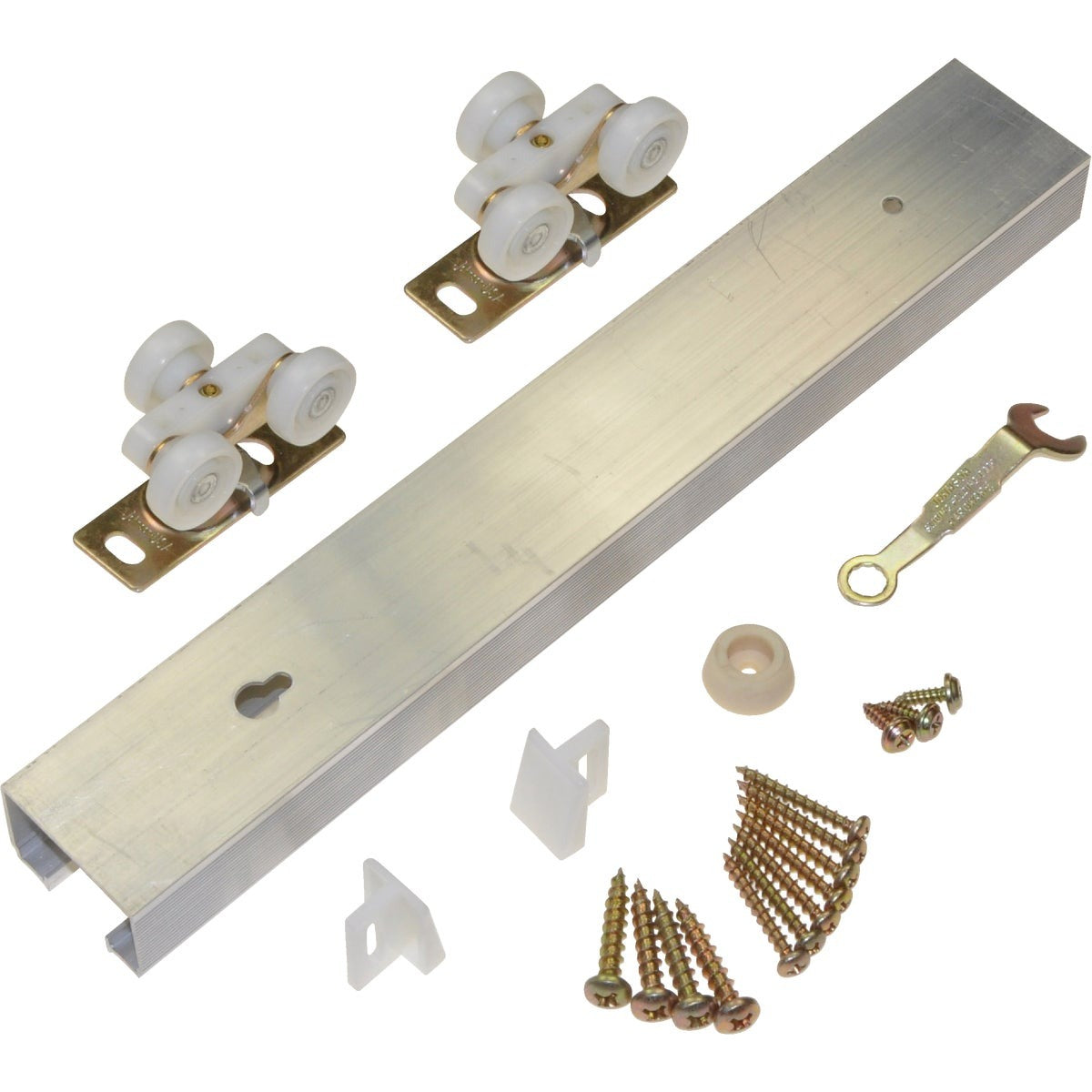 JOHNSON HARDWARE Johnson Hardware 100601DR Pocket Door Track Set 125 Lb