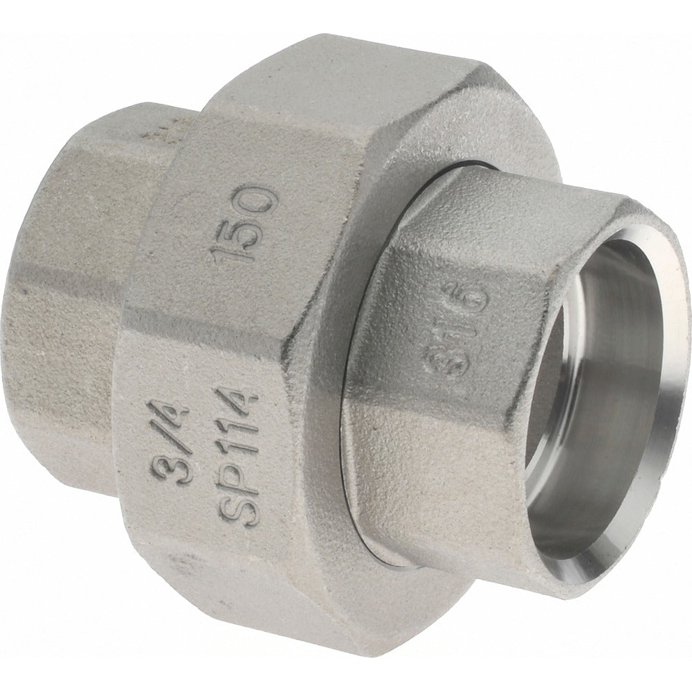 MERIT BRASS Merit Brass SWM687-12 3/4 in 316 Ss Socket Weld Pipe Union