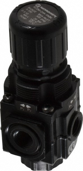 NORGREN Norgren R72M-2AK-RMN Manifold Air Regulator 1/4 in Nptf