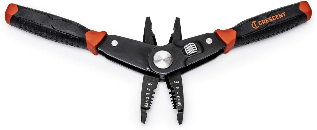 CRESCENT CRESCENT CCP8V 2 in 1 Combo Lineman's Plier Wire Stripper 20 to 10 AWG 8.25 in