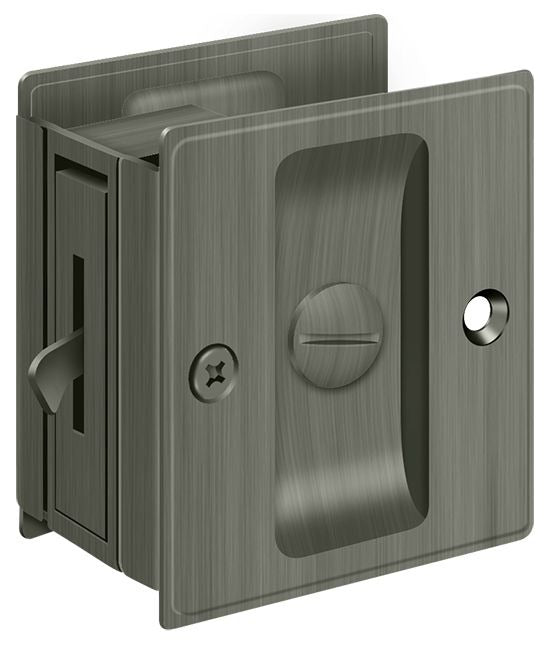 DELTANA Deltana SDL25U15A Pocket Lock Privacy Antique Nickel