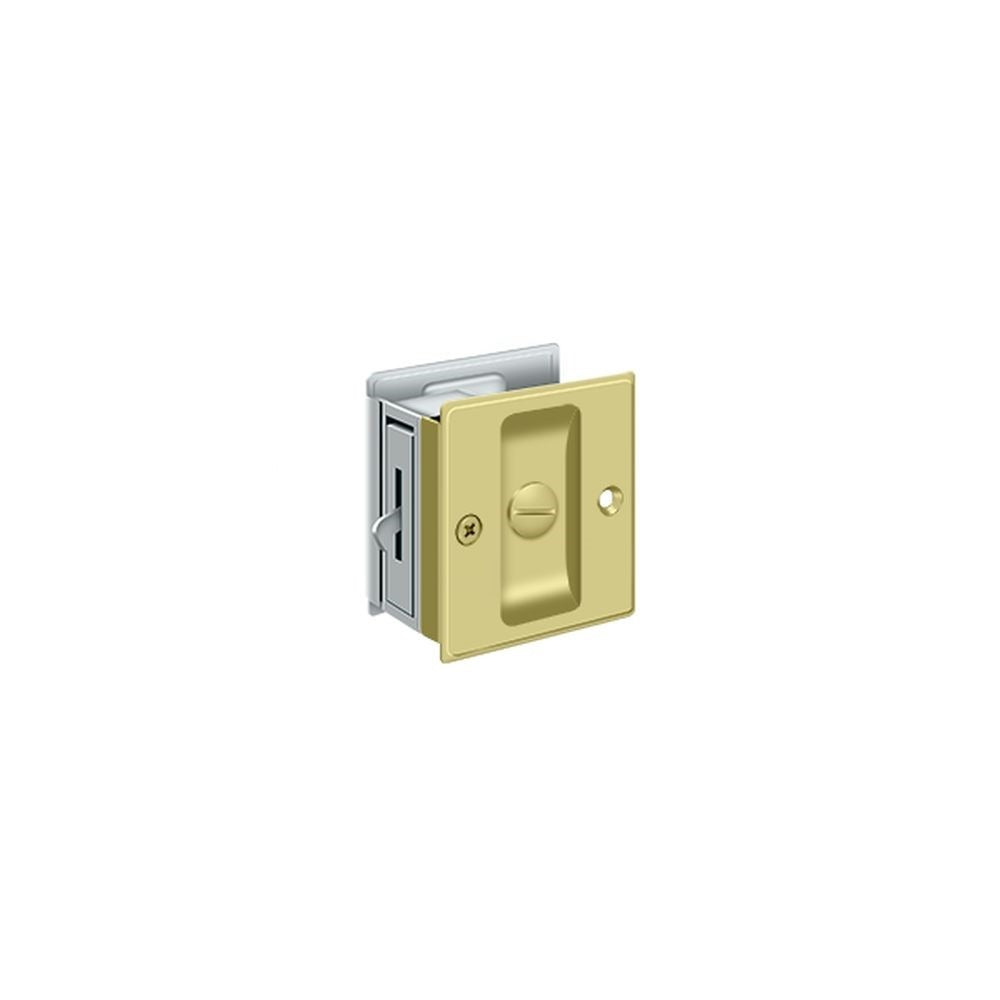 DELTANA Deltana SDL25U3/26 Pocket Lock Privacy Bright Brass Chrome