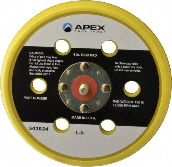 CLECO Cleco 543024 Hook Loop Disc Backing Pad 5/16-24 13000 Rpm