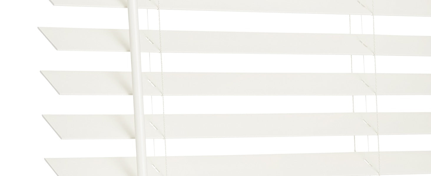 LOTUS & WINDOWARE Lotus & Windoware FCX3448WH 2-inch Faux Wood Blind 34 inches x 48 inches