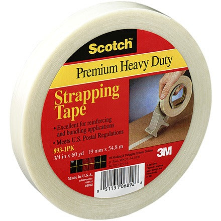 BSC PREFERRED Bsc Preferred T91489312PK Filament Strapping Tape 12PK