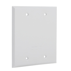 Bell 5175-1 2-Gang Weatherproof Cover Blank White