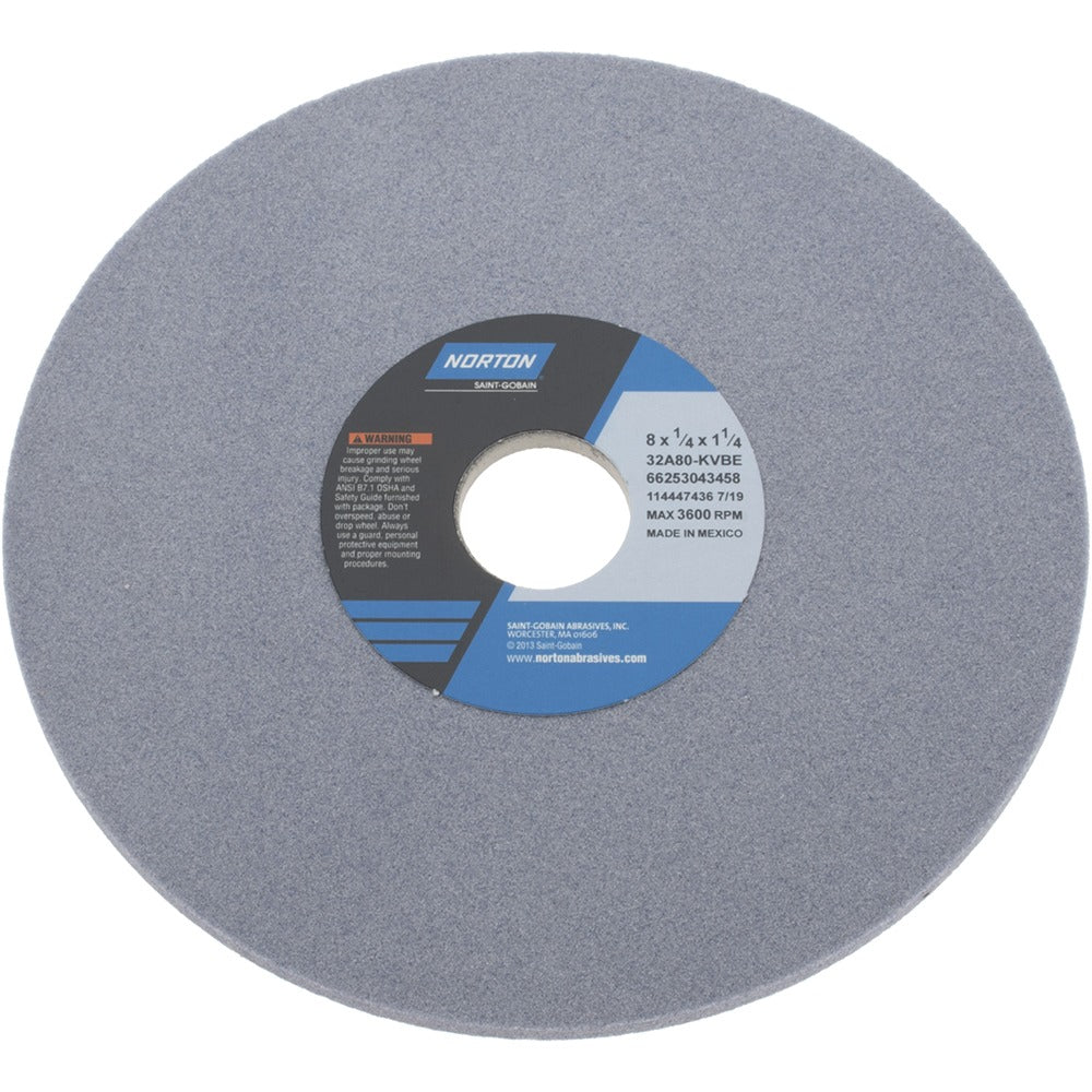 NORTON Norton 66253043458 Surface Grinding Wheel 8in 80 Grit
