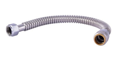 SHARKBITE Sharkbite SS3088FLEX24LF Water Heater Connector 3/4in Fip 24in