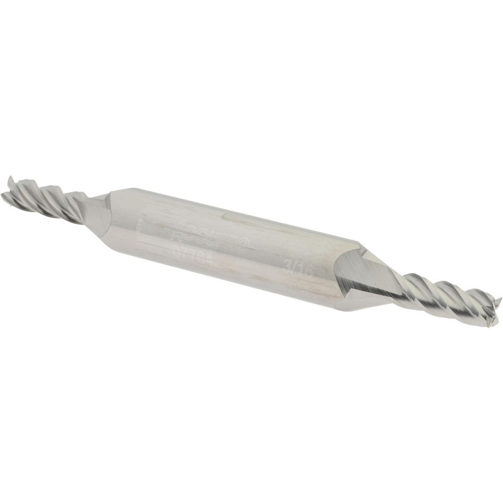 ACCUPRO Accupro 12185119 Square End Mill 3/16 in 4 Flute Carbide