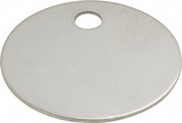 C H HANSON C.h. Hanson 43569 Blank Metal Tag 1-1/4 in Round 25 Pc