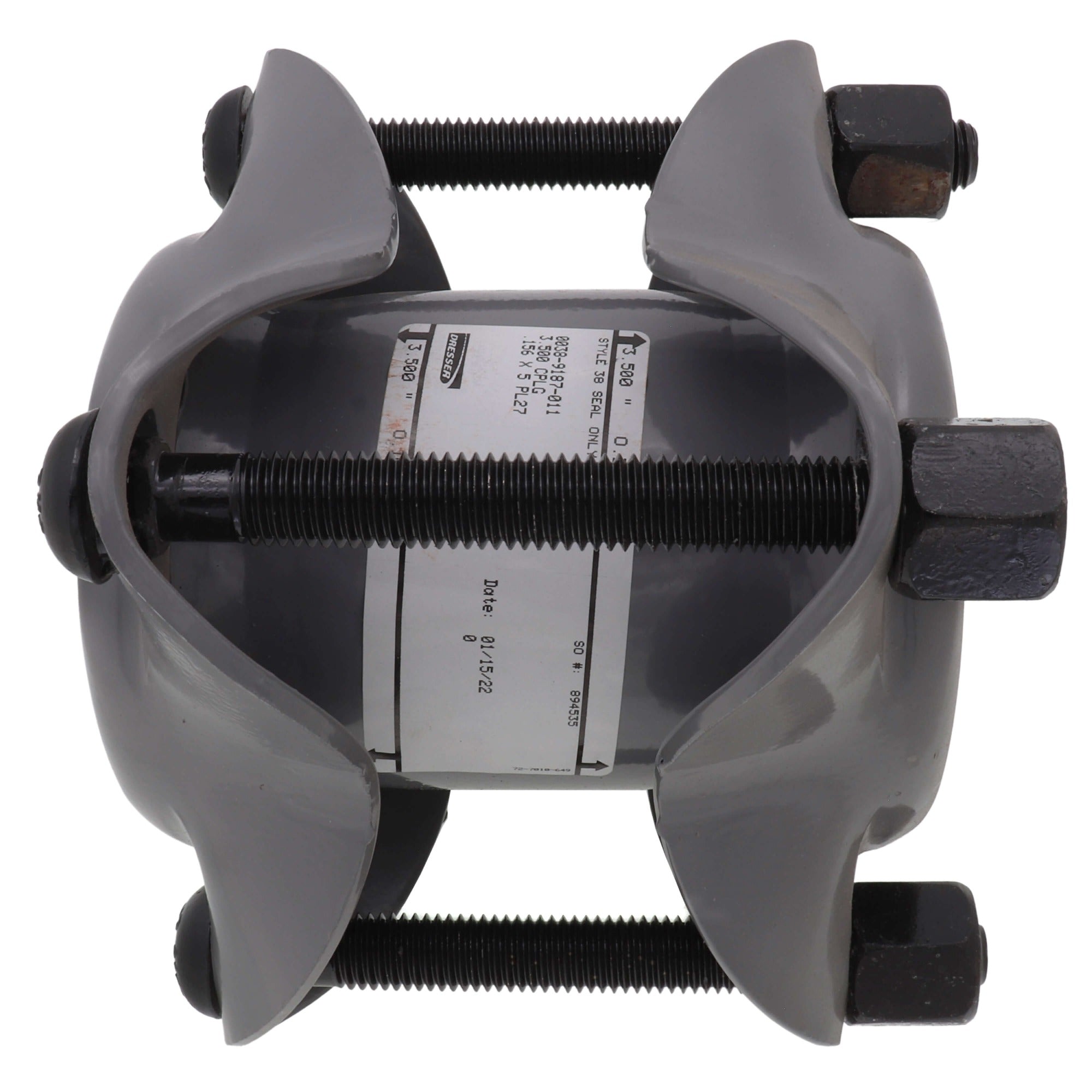 WAL-RICH Wal-Rich 2801318 Style 38 water service dresser coupling 3-1/2 inches IPS (5 inches middle ring)