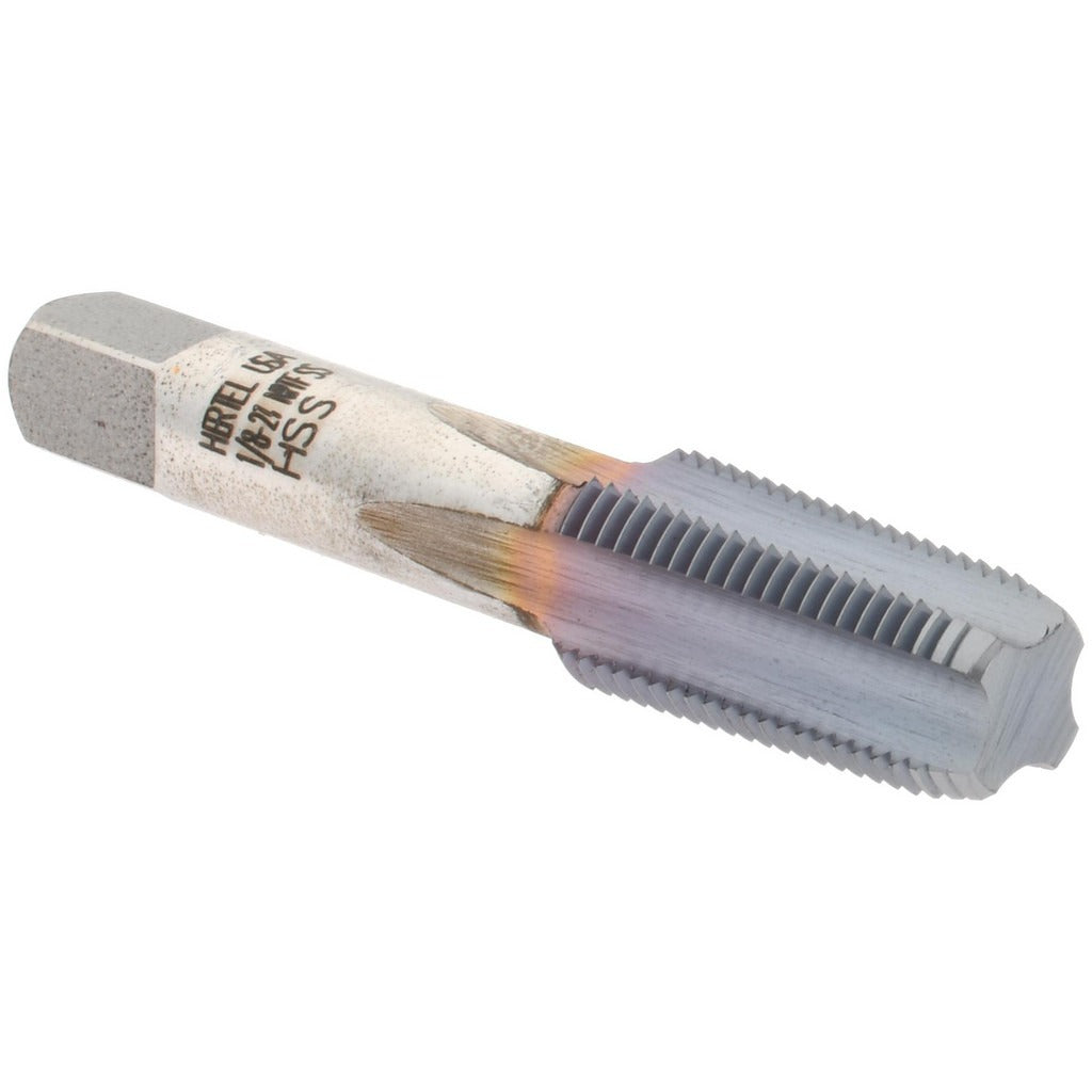 HERTEL Hertel G127061C-S Pipe Tap 1/8-27 Nptf 4 Flute Hss Ticn