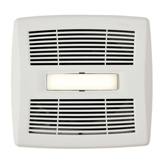 Broan-NuTone AE80BL InVent Single-Speed Ventilation Fan with LED Light 80 CFM 1.5 Sones White