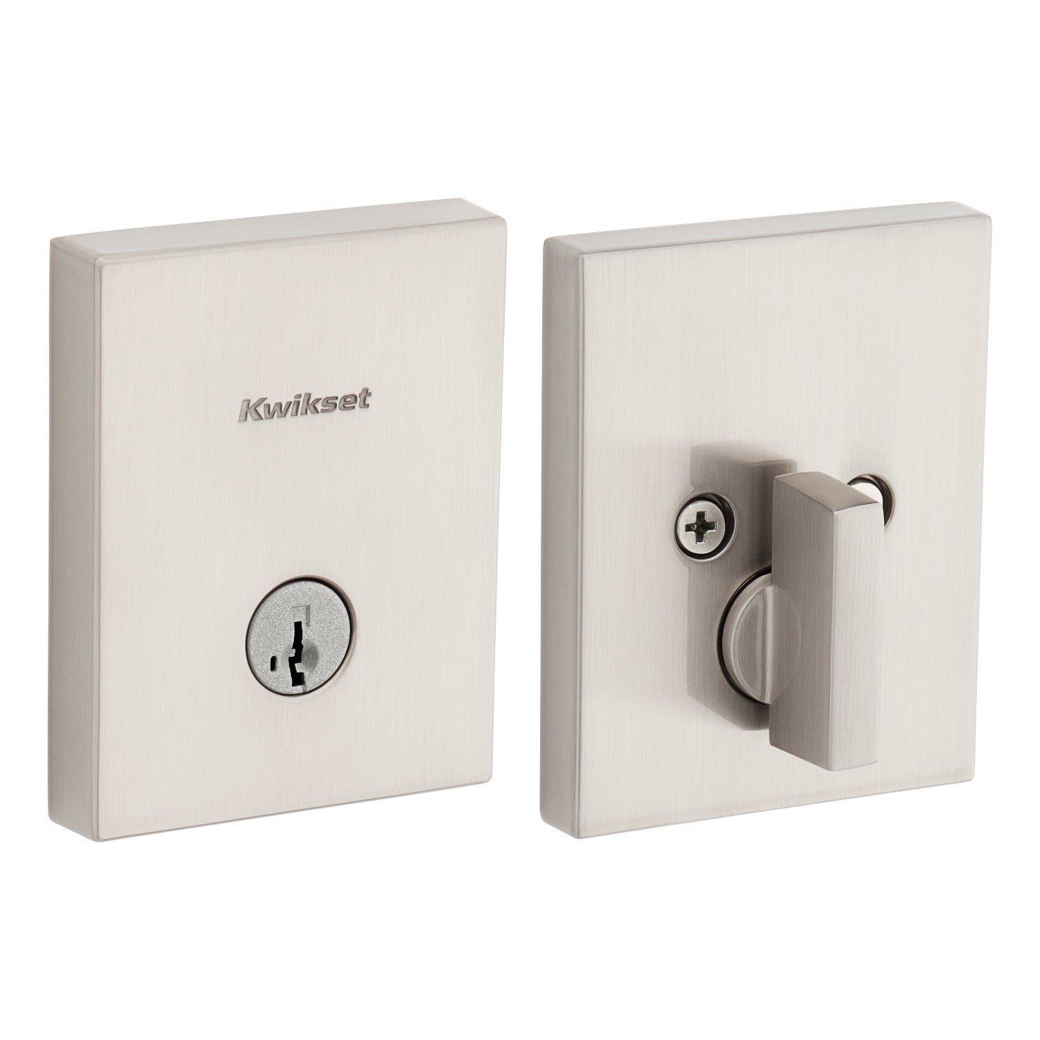 KWIKSET Kwikset 258RCT-15S.STRKP Smartkey Deadbolt Satin Nickel