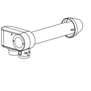 NORITZ Noritz CVK-H-F Concentric Vent Kit Standard Horizontal (5.3 in Diameter / 11.8 in Pipe Size)