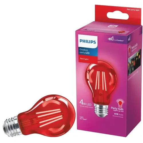 PHILIPS Philips 568832 A19 LED Light Bulb 4W (330 degree beam angle) Replaces 40W Incandescent