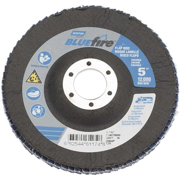NORTON Norton 66254461174 Flap Disc 5 in 36 Grit Type 29