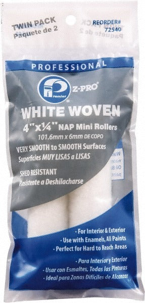 PREMIER PAINT ROLLER Premier Paint Roller 72540 Mini Roller Cover 1/4 in 4 in 2pk