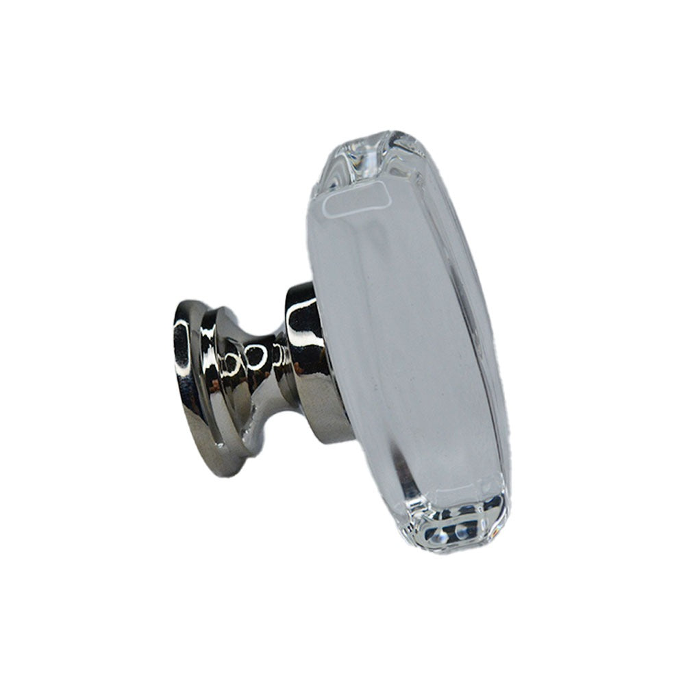 EMTEK Emtek 86566US14 Windsor Glass Cabinet Knob Polished Nickel