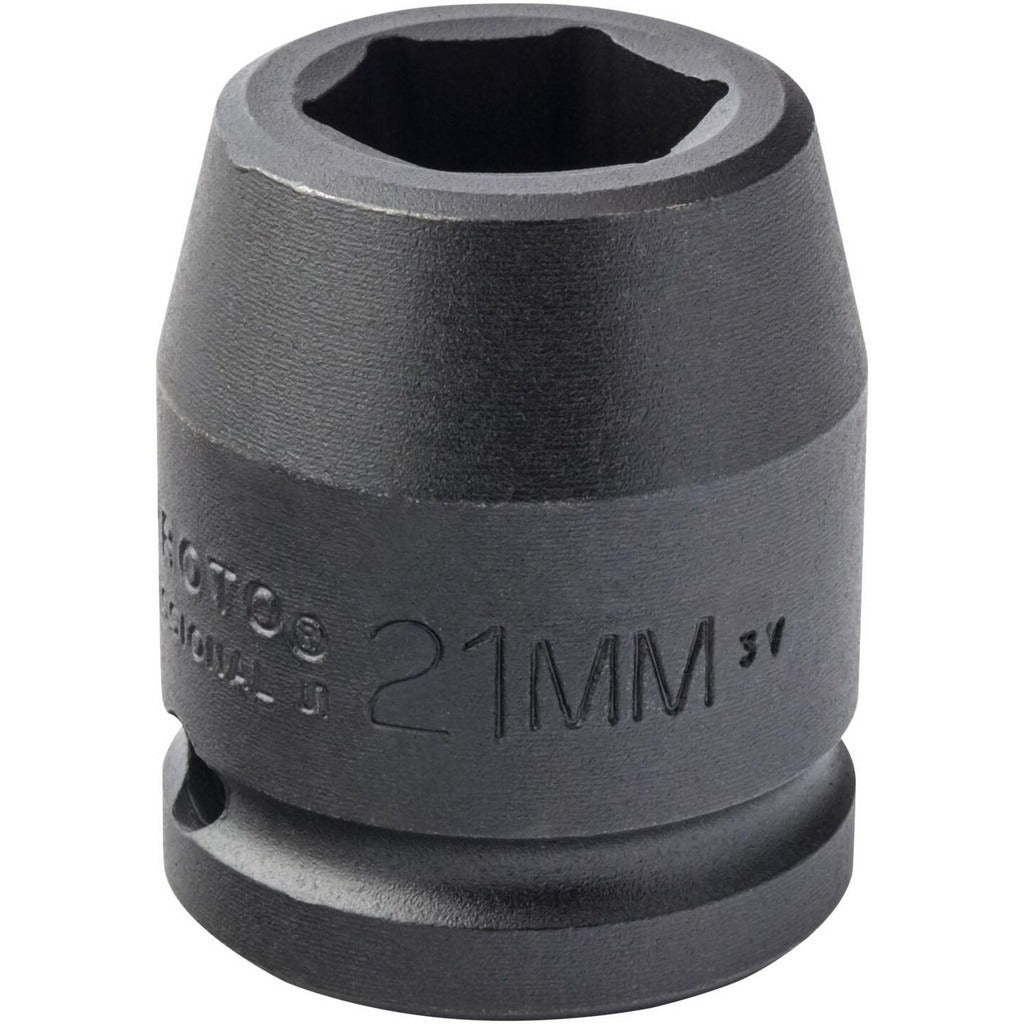 PROTO Proto J07521M Impact Socket 3/4 in Drive 21mm 6-pt