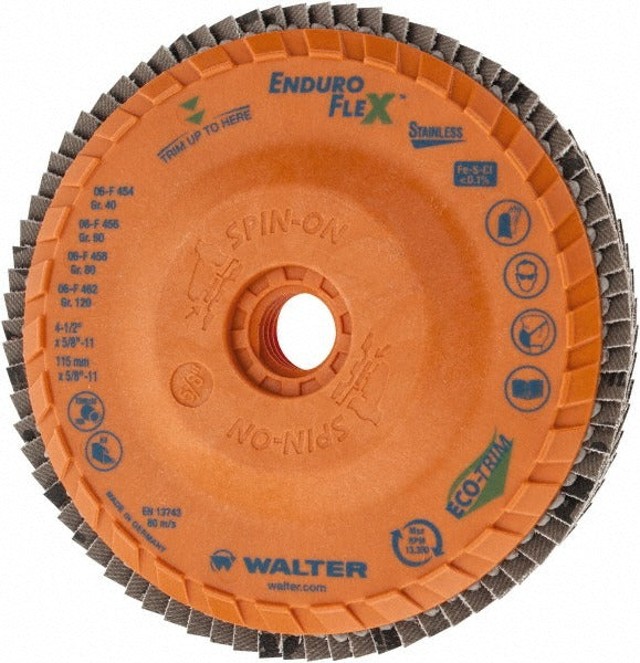 WALTER Walter Surface Technologies 06F454 Flap Disc 40 Grit