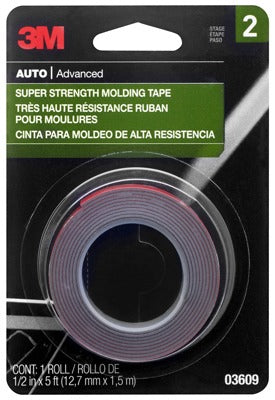3M 3M Company 03609NA Scotch Mount Molding Tape 0.5x5 Ft