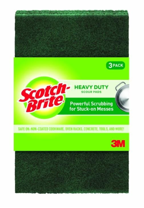 3M 3M 223-10 Heavy Duty Scouring Pad 6 in. (3 Pack) 7100022806