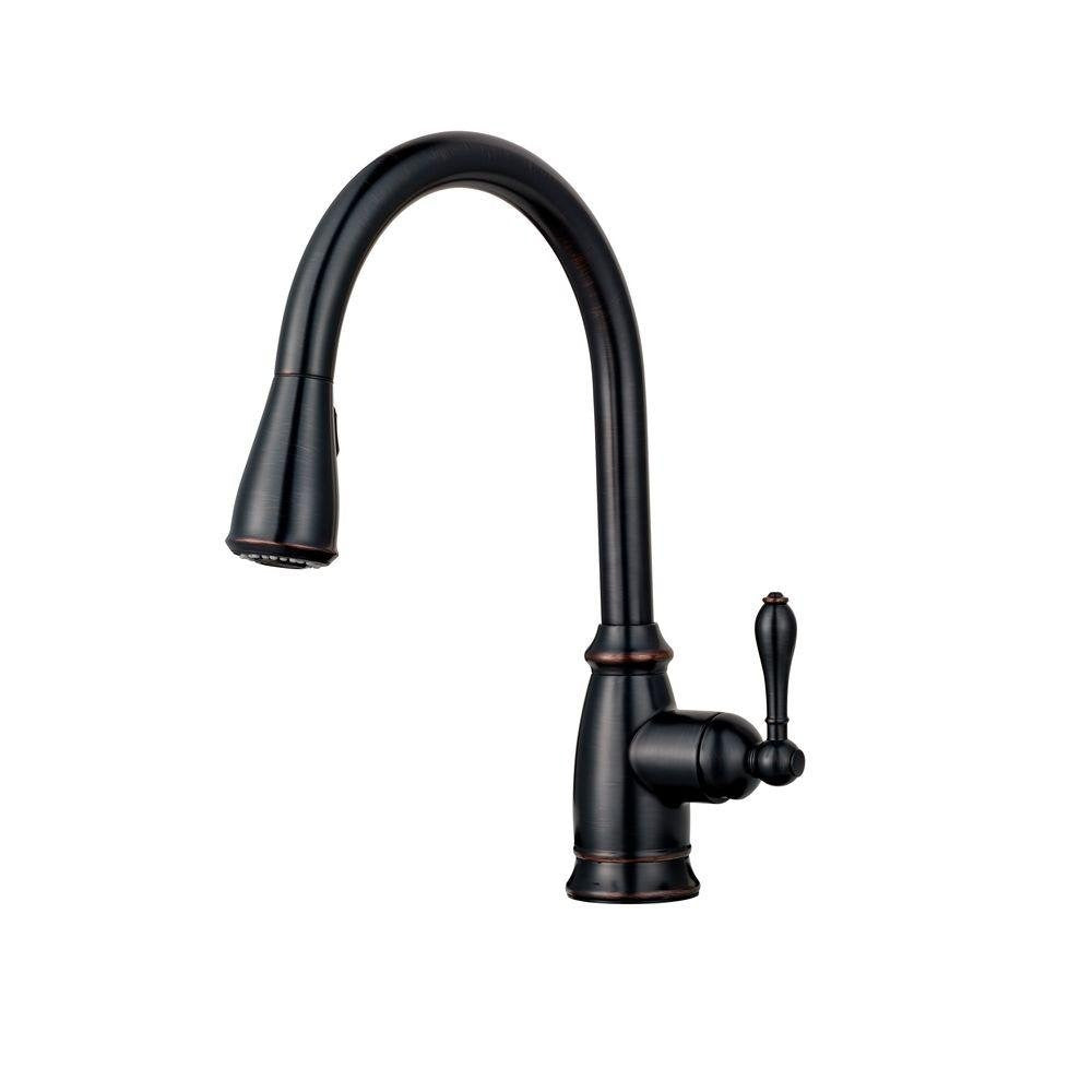 PFISTER Pfister F-529-7CNY Pull-down Kitchen Faucet Tuscan Bronze