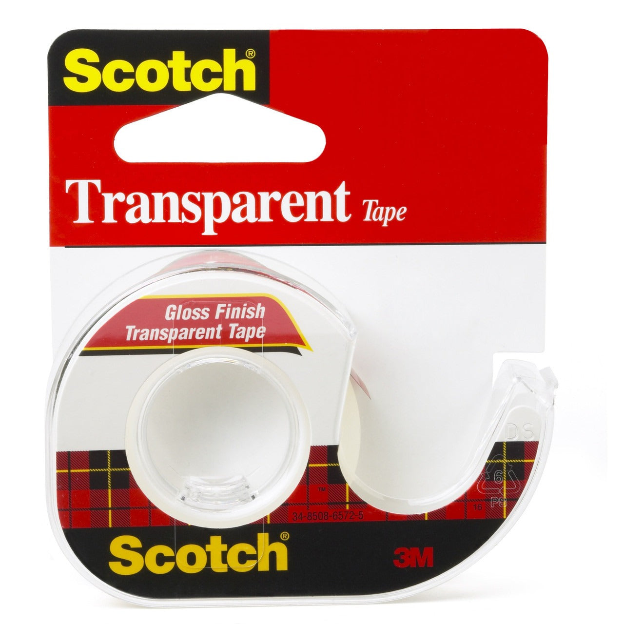 3M 3M 144 Scotch Transparent Tape in Hand Dispenser 1/2 inches x 450 inches