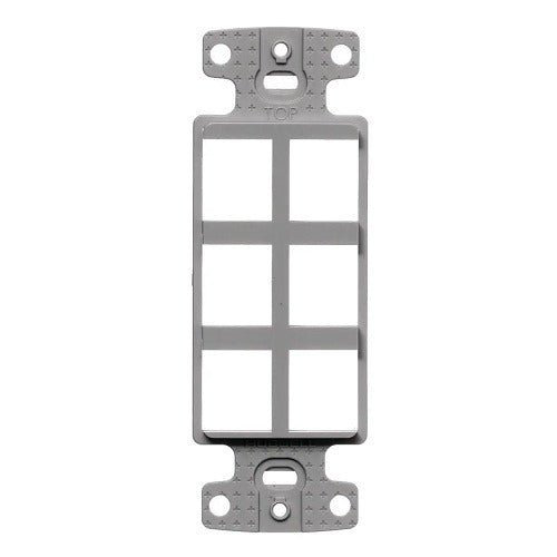 HUBBELL Hubbell Premise Wiring NS616GY Decorator Frame