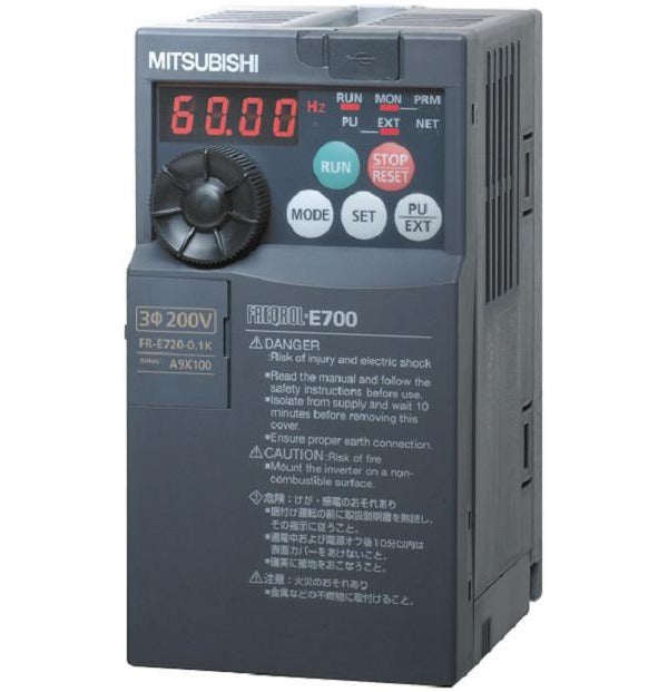 MITSUBISHI ELECTRIC Mitsubishi Electric FR-E720-470SC-NA Freqrol FR-E700 Variable Frequency Drive 11 kW (Equivalent FRE720470SCNA)