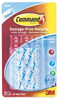 3M 3M Company 17026CLR-ES Decorating Clip Clear 20 Pack